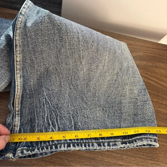 ❤️ Maison Margiela Women's Flared Jeans Distressed Blue Denim 29 - Picture 12 of 12